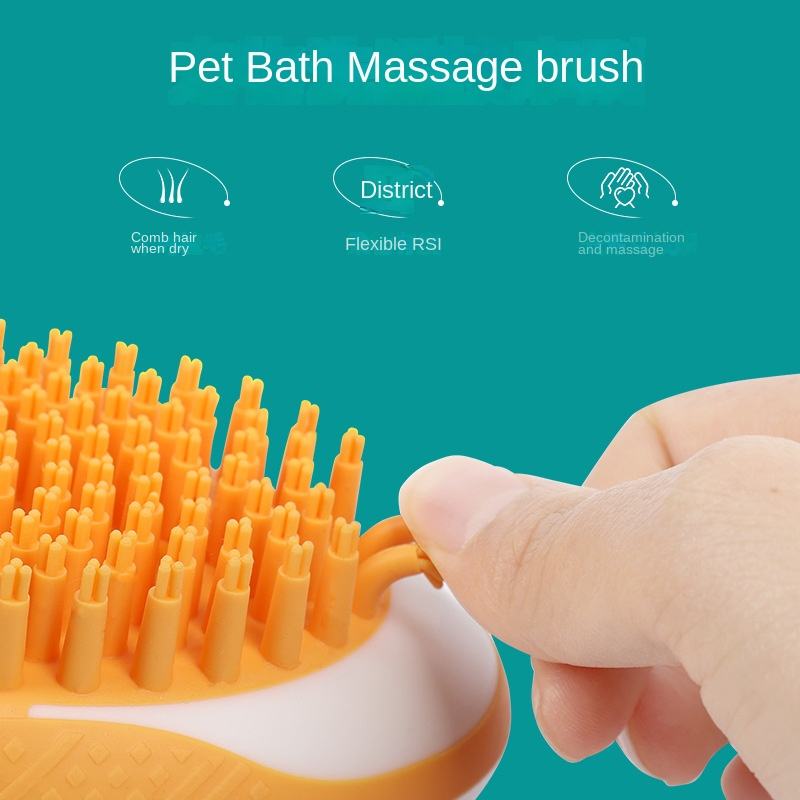 2-in-1 Pet Bath Brush & Massage Comb