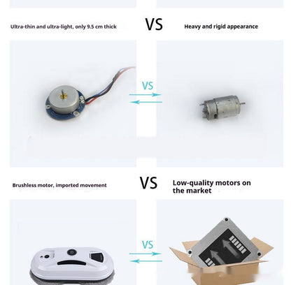 Automatic Window Cleaning Robot – Smart Glass Cleaner with Remote Control