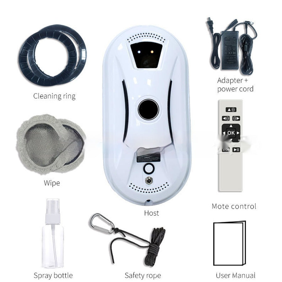 Automatic Window Cleaning Robot – Smart Glass Cleaner with Remote Control