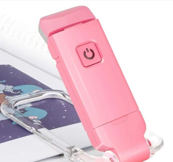 USB Rechargeable Clip-On Book Light – Adjustable Eye Protection Reading Lamp