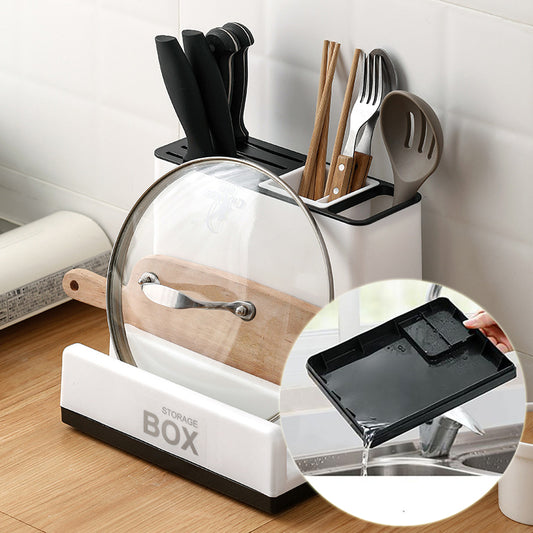 Kitchen Knife & Utensil Storage Holder – Space Saving Organizer