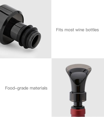 2-in-1 Wine Pourer & Fresh Keeping Stopper – Petal Design