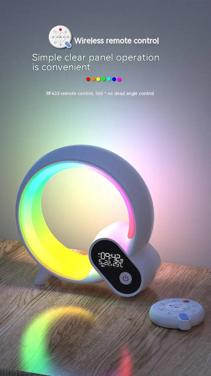 Creative Q Smart Sunrise Alarm Clock with Bluetooth Speaker & Ambient Light