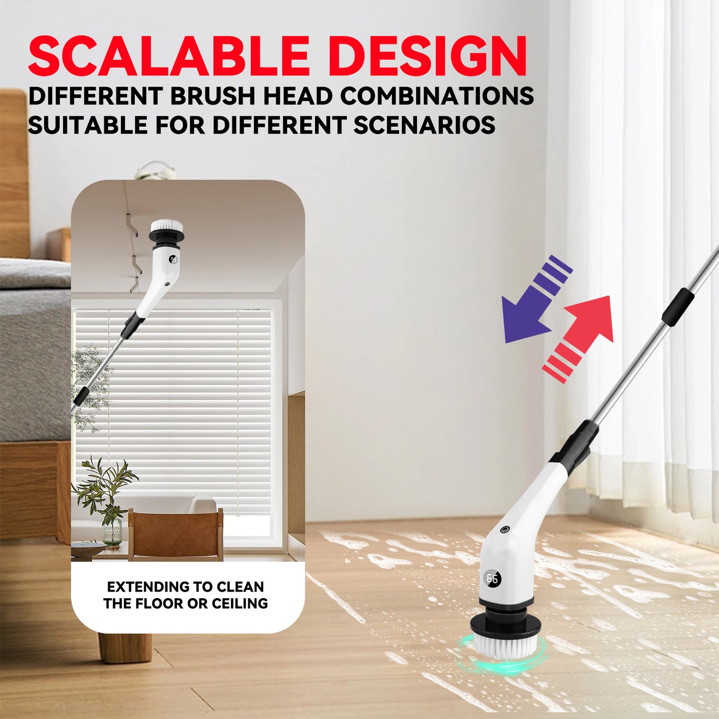 7-in-1 Electric Cleaning Brush – Multi-Purpose Power Scrubber
