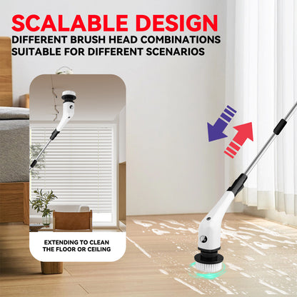 7-in-1 Electric Cleaning Brush – Multi-Purpose Power Scrubber