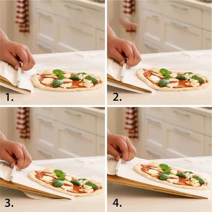 Sliding Pizza Peel Board – Non-Stick Pizza Transfer Shovel