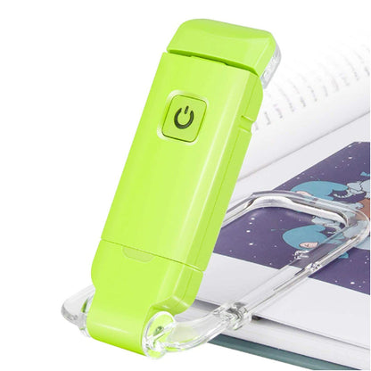USB Rechargeable Clip-On Book Light – Adjustable Eye Protection Reading Lamp