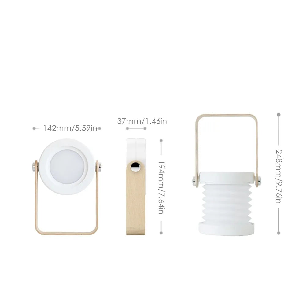 Foldable Touch LED Night Light – USB Rechargeable Portable
