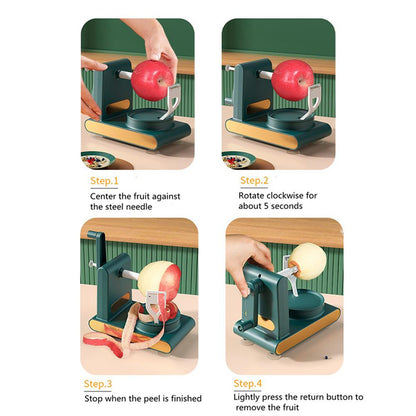 3-in-1 Hand Crank Apple Peeler, Slicer & Corer