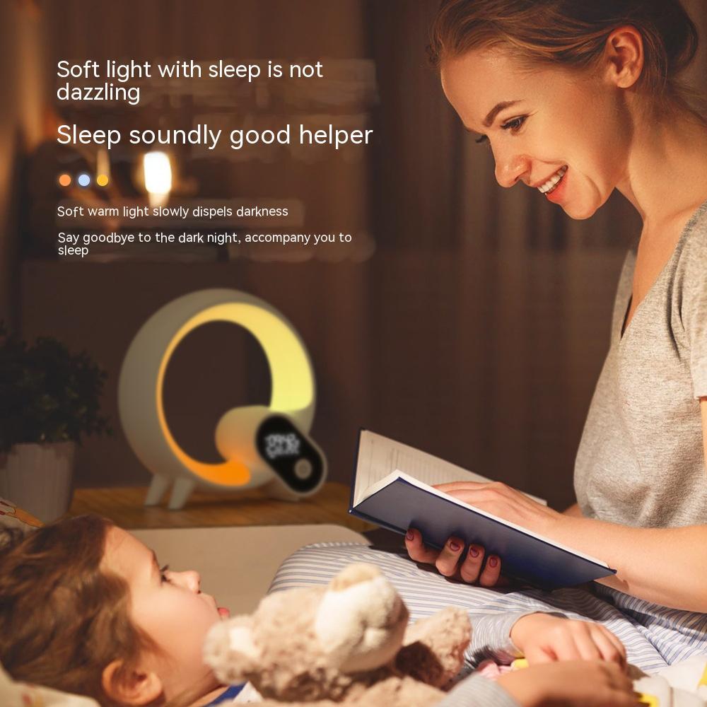 Creative Q Smart Sunrise Alarm Clock with Bluetooth Speaker & Ambient Light
