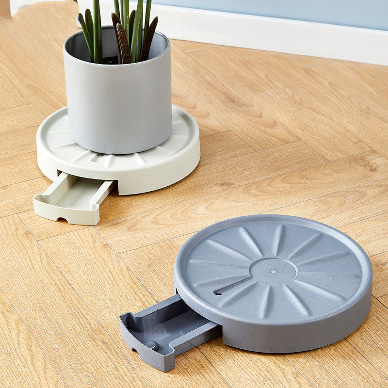 Rolling Plant Pot Tray – Mobile Flowerpot Stand with Wheels