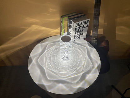 LED Rose Diamond Table Lamp – Romantic Crystal Ambient Light