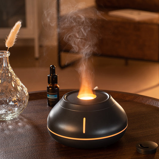 Flame Aroma Diffuser Humidifier – LED Mist Humidifier for Home