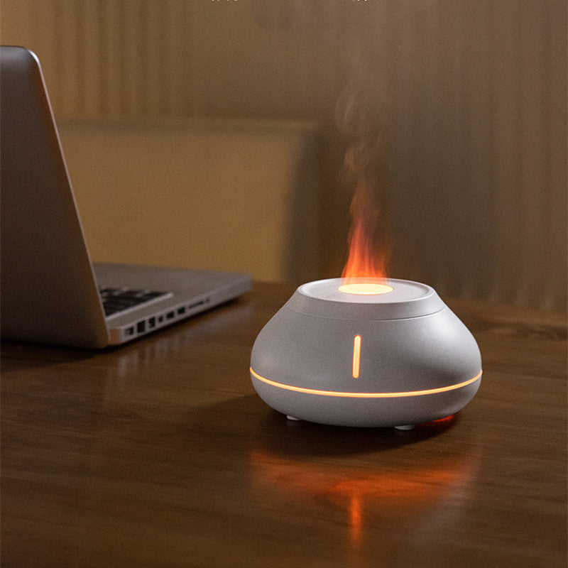 Flame Aroma Diffuser Humidifier – LED Mist Humidifier for Home