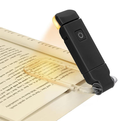USB Rechargeable Clip-On Book Light – Adjustable Eye Protection Reading Lamp