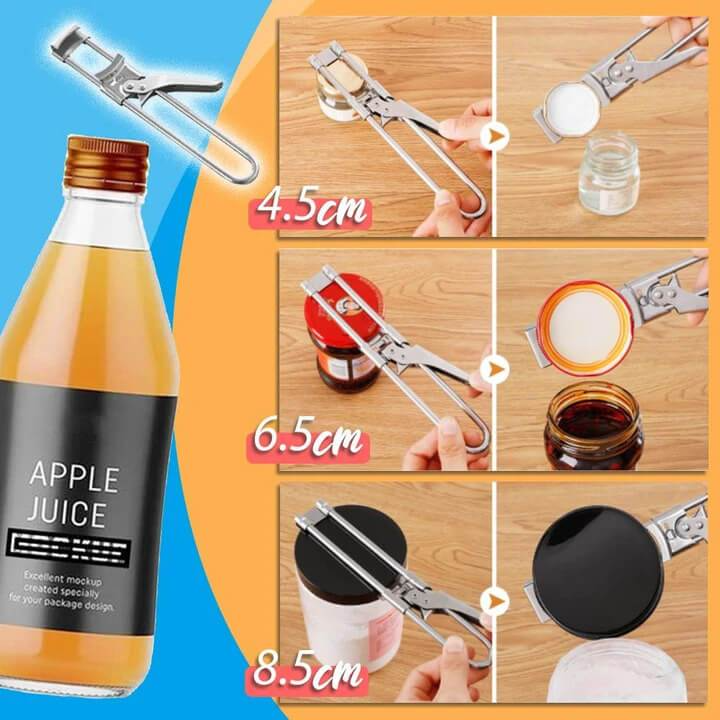 Adjustable Jar & Bottle Opener – Easy Grip Lid Remover