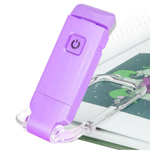 USB Rechargeable Clip-On Book Light – Adjustable Eye Protection Reading Lamp
