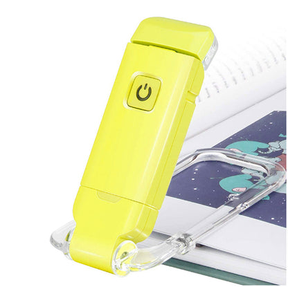 USB Rechargeable Clip-On Book Light – Adjustable Eye Protection Reading Lamp