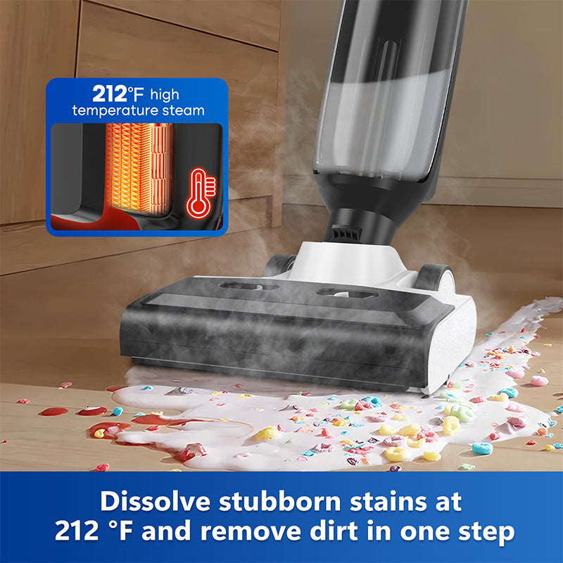 4-in-1 Steam Vacuum Mop – Wet, Dry, Vacuum & Self-Cleaning Floor Cleaner