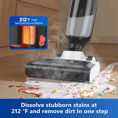 4-in-1 Steam Vacuum Mop – Wet, Dry, Vacuum & Self-Cleaning Floor Cleaner