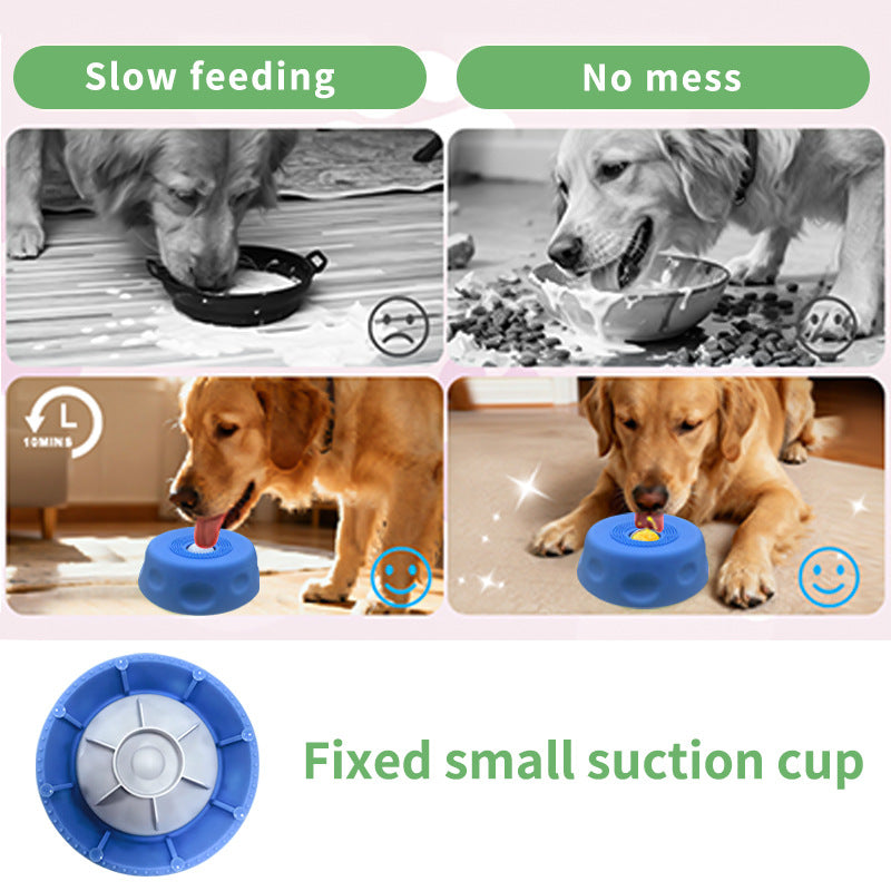 Slow Feed Dog Lick Bowl – Anti-Slip Feeding & Treat Bowl
