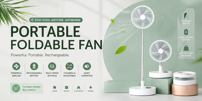 Portable Retractable USB Rechargeable Mini Fan