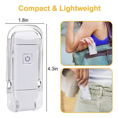 USB Rechargeable Clip-On Book Light – Adjustable Eye Protection Reading Lamp