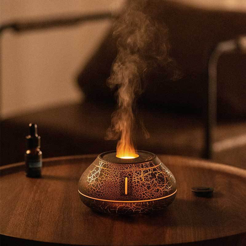 Flame Aroma Diffuser Humidifier – LED Mist Humidifier for Home