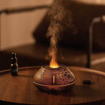 Flame Aroma Diffuser Humidifier – LED Mist Humidifier for Home