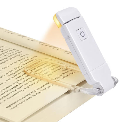 USB Rechargeable Clip-On Book Light – Adjustable Eye Protection Reading Lamp
