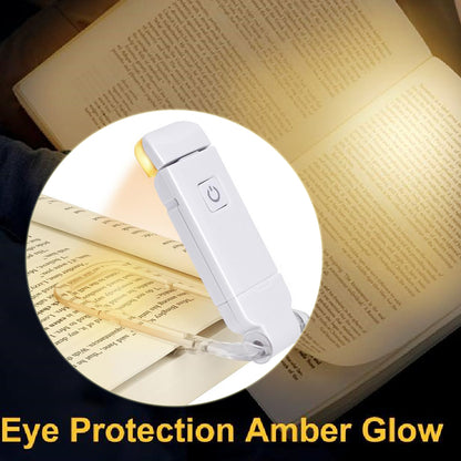 USB Rechargeable Clip-On Book Light – Adjustable Eye Protection Reading Lamp