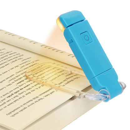 USB Rechargeable Clip-On Book Light – Adjustable Eye Protection Reading Lamp
